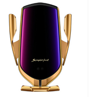 2019 New Product R1 Automatic Clamping 10W Fast Charging Car Wireless Charger Smart Sensor Qi Wireless Car Phone Holder