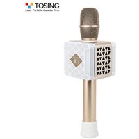 TOSING 016 FM connect company gifts Enhanced treble/bass/echo tour guide microphone speaker for cell phone /TV singing karaoke