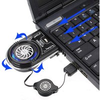 Super Mini Vacuum Blue LED USB Air Extracting Cooling Fan Cooler For Notebook Laptop PC USaway