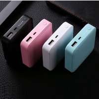 Small Size Soft PU Leather External Square Power Bank 7800mAh