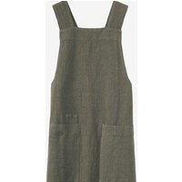 Hot Selling linen herringbine cross back apron with pockets for kitchen