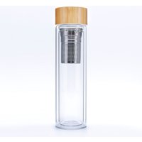 Reusable Glass Water Bottle Tea Infuser