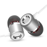 Low Price High Bass 3.5 MM Mobile Wired Metal Stereo Head Phone Earphone With Bag