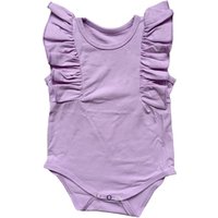 Shimmy Sleeve Ruffle Romper Bodysuit