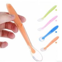 Durable Eco-friendly One Piece 100% Food Grade Safe Silicone Baby Spoon