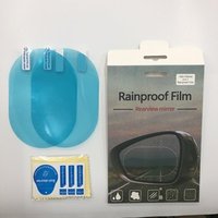 2Pcs Car Anti Water Mist Film Anti Fog Nano Coating Rainproof Rearview Mirror Window Protective Film Universal