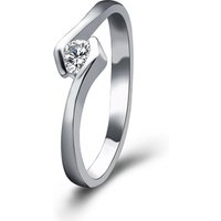 Love Series Wedding Jewelry Fancy Cutting Diamond Silver Bridal Ring
