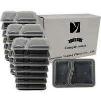 Amazon meal prep container 2-compartment takeaway food containers