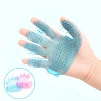 Pet dog cat massage shower bath brush five fingers pet cleaning brush glove