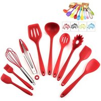 FDA Approved Silicone Utensil Set of 10 Piece With Color Box SW-CT6