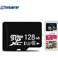 Smare Neutral 128GB Class 10 U3 Blank EOM TF Card Custom Logo Full Capacity 128GB Micro Memory SD Card