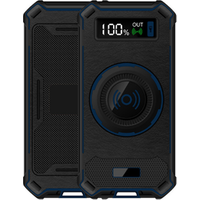 Ce Rohs Fcc Portable Qi 10000 Mah Wireless Power Bank Charger,Fast Wireless Powerbank