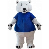 Changeable Furry Giant Polar Bear Mascot Costume