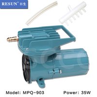 RESUN MPQ-903 DC 12V 35W Small air compressor,Oil-free permanent magnet DC air pump,Household DC air compressor,silent airpump