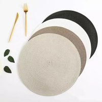 Wholesale crochet round pp placemat for wedding home dinner table use