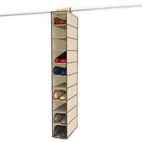 10 Shelf Fabric Hanging Shoe Storage Organiser