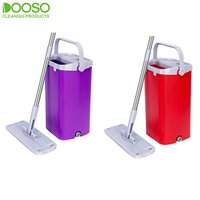 Flat Scraper Mop Splash Proof Bucket Kit