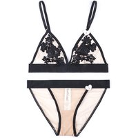 Through Lace Bra Panty Set