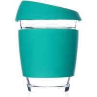 Reusable Glass Coffee Cup with Lid