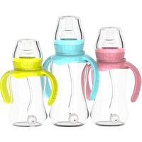 10oz Logo Customized Standard Neck Easy-Grip Sport unique baby bottle for Feeding Baby