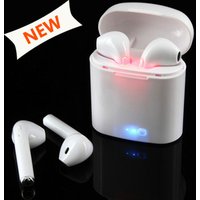 FREE UPS SHIPPING High Quality I7s (True stereo) earphones V5.0 + EDR Wireless earpods bluetooth black / white mini earpods