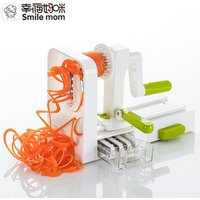 Smile mom 5 Blades Hand Held Spiralizer Vegetable Slicer Spiral