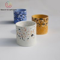 Customized Terrazzo Design White Terrazzo Plant Pot