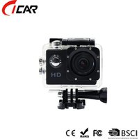 Free sample 30m Waterproof 720P action sport camera go pro style hd 720p from 2018 ISO9001 factory