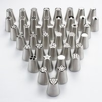 Russian Piping Tips DIY Cake Decorating Tool Stainless Steel 18/8 Different Pattern Metal Pastry Nozzles