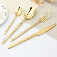 Hotel 18/10 Stainless Steel Gold Cutlery Set