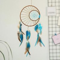 Artilady handmade Double Ring Dream Catcher bohemian decor 6 inch diameter dreamcatcher