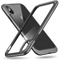 ESR phone Case Heavy Duty Armor with Flexible Inner Cushion Reinforced Camera Protection Glass-Back Safe case for iPhone x