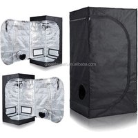80x80x160cm Mylar Hydroponic LED Grow Tent Metal Corners