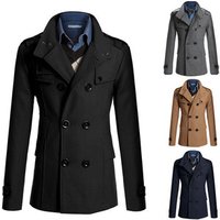 22N036 Wool Blend Winter Overcoat