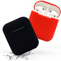 Silicone Wireless Blue tooth Earphones Case For Air Pods Shock Proof Protective Cover with Anti-lost Buckle