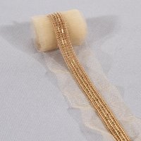 Beaded Mesh Lace Trim Clothing