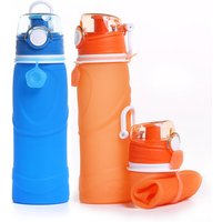 750ML Custom Eco-friendly Leakproof Collapsible Silicone Outdoor Sport Water Bottle