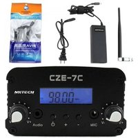 CZE7C 1W 7W FM Transmitter Stereo LCD Broadcast Radio Station Home Wireless Audio System