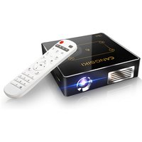 4K / 1080P support Android 7.1.2 OS 1G/16G smart touch pad 4K Hi-fi LED pico projector with battery built-in for home cinema