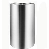 Stainless Steel Ice Bucket Single Wine Bottle Chiller Cooler