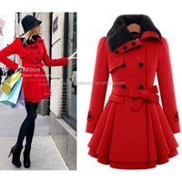 Plus Long Wool Winter Coat