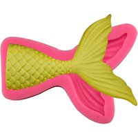 Sugarcraft DIY Fondant tools cake decorating Candy Silicone Mermaid Tail Mold