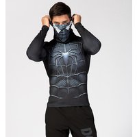 High Collar Thermal 3D Superhero Printed T Shirt