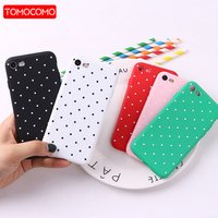 Dots Polka Simple Soft TPU Silicone Matte Case For iPhone 6 6S 5 5S SE 8 8Plus X 7 7Plus