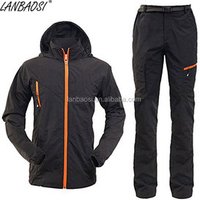 Outdoor Waterproof Windbreaker Jacket Trousers