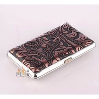 2018 hot sale high Quality JL-026N Custom Logo leather cigarette box case