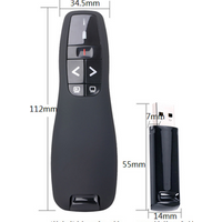 DK-R400 Wireless Powerpoint Presentation Presenter with battery laser pointer