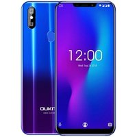 Wireless charge smartphone OUKITEL U23 6.18 inch Notch Display Helio P23 Octa Core 6GB+64GB Face ID Android 8.1 Gradient purple