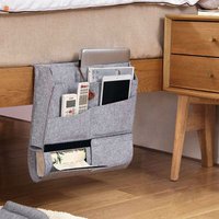 2019 hot sale custom felt sofa arm rest organizer felt desk organizer under bed shoe organizer