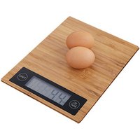 Ultra Slim Digital Kitchen Scale Bamboo Platform
